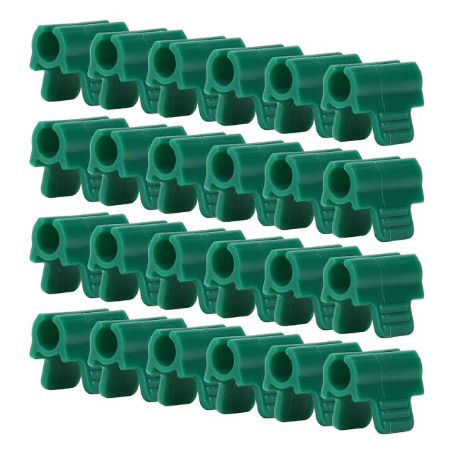 24pcs Greenhouse Clips Single Head Greenhouse Net Clips for Garden Shed Netting Tunnel Insect Protection Shade Netting 14mm Thickness