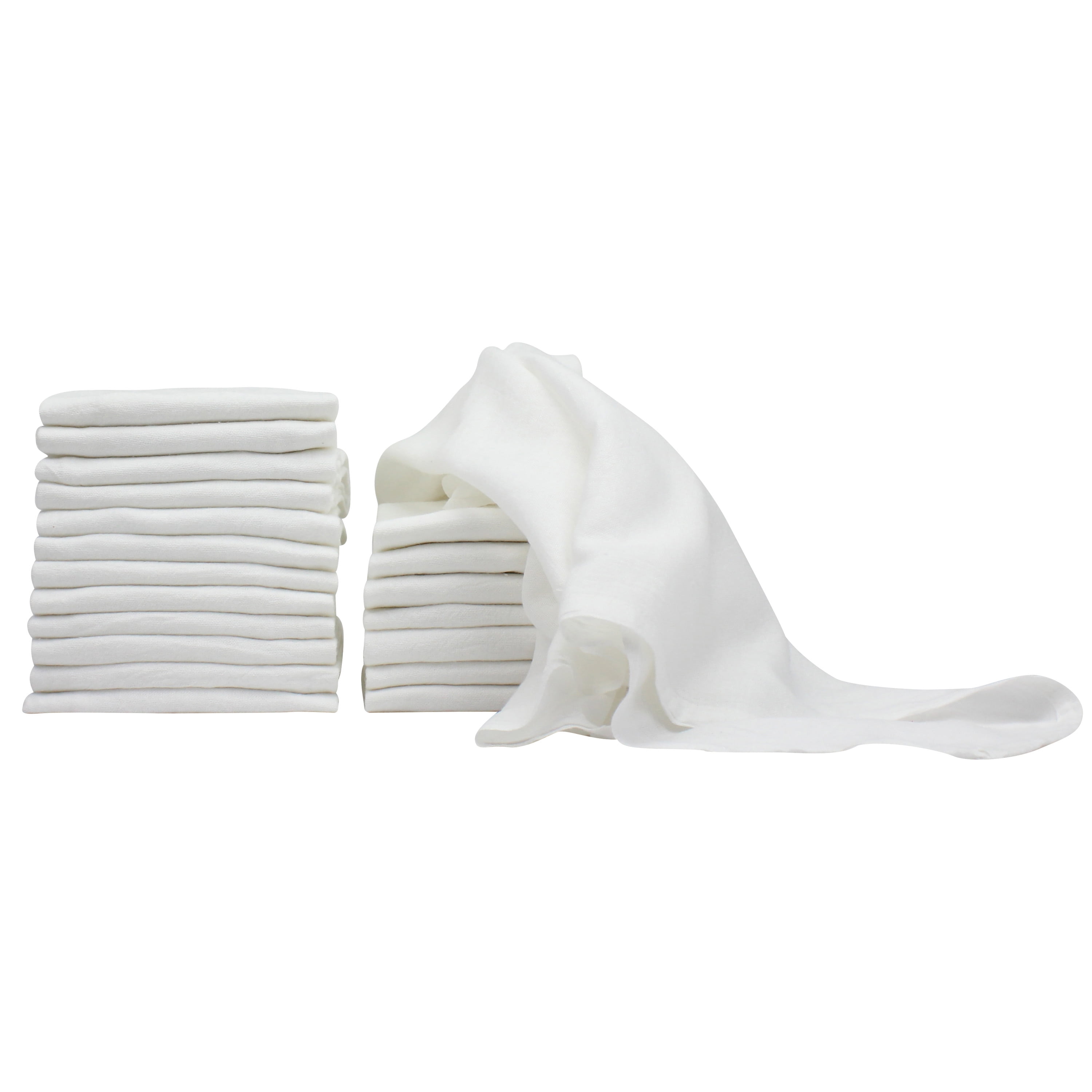 Mainstays White Flour Sack Kitchen Towel Set - 10 ct