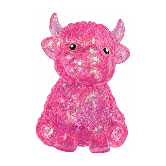 Glitter Highland Cow Squishy Toys, Ultra Soft Stress Relief Squishy Decompression Toys, Squeeze Fidget Toys Desk Decor,for Stress and Anxiety Relaxing, Birthday Gift