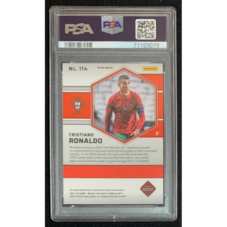 Cristiano Ronaldo 2021-22 Panini Reactive Red Mosaic World