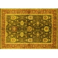 thumbnail image 1 of Ahgly Company Machine Washable Indoor Rectangle Oriental Yellow Industrial Area Rugs, 8' x 12', 1 of 4