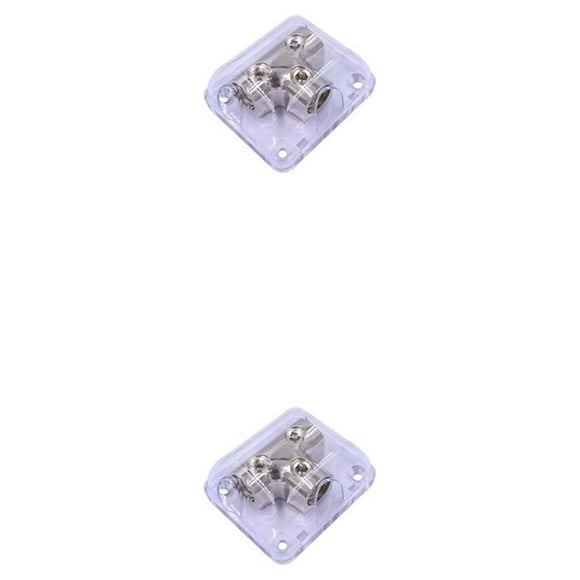 Transemion Out Powering Ground Distributor Professional Wear-resistant Splitter Gear Cable Car Audio for Amplifier Power Blocks 1 In 2 Out Way Type 2Set