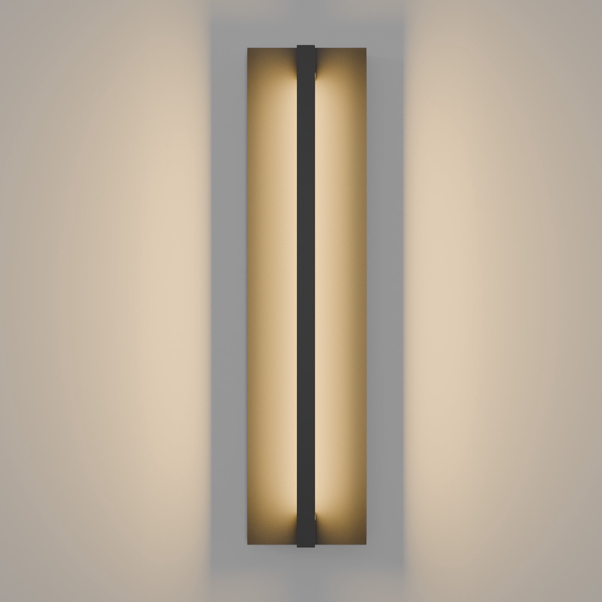 21 Inch Long Aluminum Modern LED Outdoor Wall Lights 2900K, Slim Linear Black Exterior Lighting Fixtures Wall Mount IP65 Waterproof Outside Sconce Light for House Garage Front Porch Patio