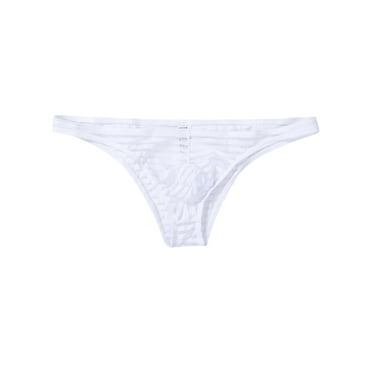 Emmababy Men Low-Rise Briefs Sexy Seamless Perspective G-String Underpants
