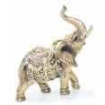 thumbnail image 2 of Feng Shui 7" Gold Elephant Trunk Statue Wealth Lucky Figurine Gift Home Decor, 2 of 4