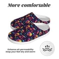 thumbnail image 6 of Lsque Skull mushroom Pattern Womens Comfort Cotton on Scuff With Memory Foam and Anti-skid Sole Slipper-40/41, 6 of 7