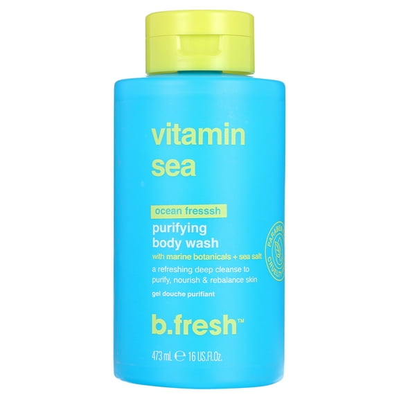b.fresh vitamin sea - nourishing body wash, 16 fl oz