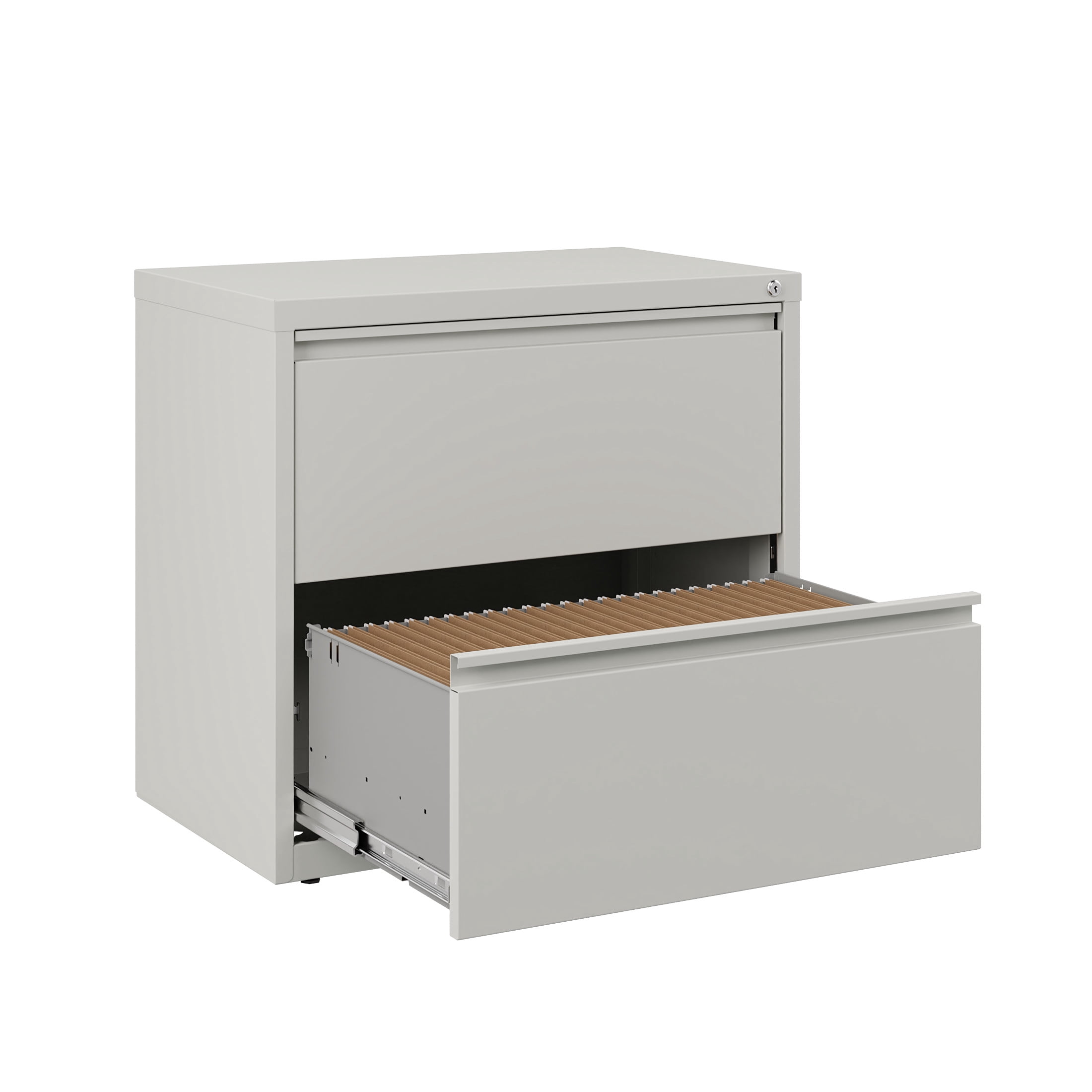 Hirsh 30 inch Wide 2 Drawer Metal Lateral File Cabinet for Home and Office, Holds Letter, Legal and A4 Hanging Folders, Gray