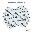 thumbnail image 5 of Rocae Sea Turtle Printed Heat Resistant Place Mats,Classic Hemstitch Cloth Fabric Placemats Imitation Linen Place Mat Table Mats 18x12 inch, 5 of 5