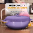 thumbnail image 4 of Bruntmor Enameled Cast Iron Dutch Oven with Lid and Stainless Steel Knob - 4.5-Quart, 4 of 4
