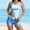 A30 Multicolor, variant on Xdegoge Swimsuits for Women Scoop Neck Mid Rise Boyshorts Tankini Sets Two Piece Bathing Suits Smooth Floral Print Color Block Tummy Control Full Coverage Summer Vacation