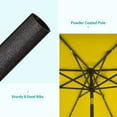 thumbnail image 5 of ACEGOSES 9ft LED Outdoor Patio Deck Solar Light Umbrellas w/ Tilt,Crank and 8 Ribs,Yellow, 5 of 9