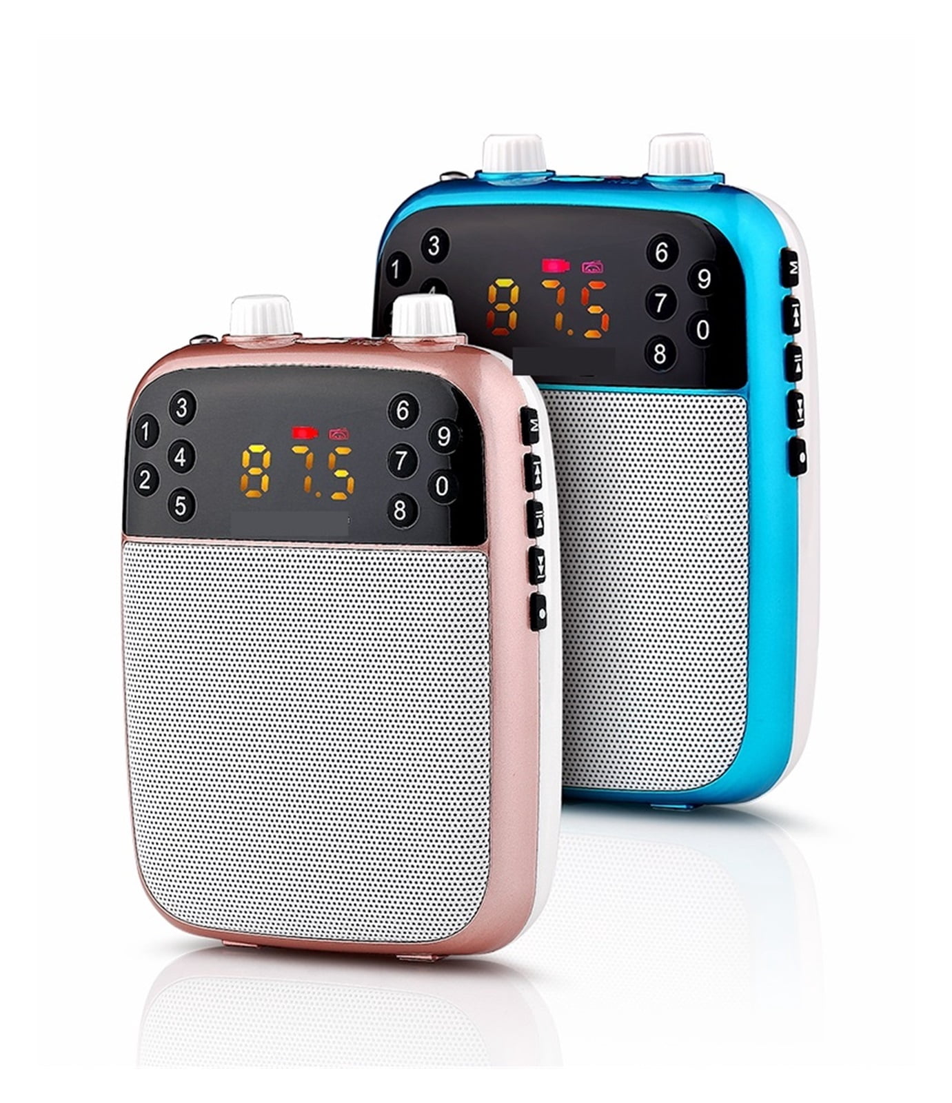 Wireless Megaphone Portable Voice Amplifier Teacher Guide Microphone Speaker 5W Support Blue-tooth TF Card U Disk MP3 Player ,Easy to Operate