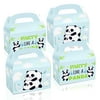 24 Pack Party Favor Boxes, Cute Panda Treat Bags, Gable Boxes for Kids Birthday Baby Showers Decorations Supplies Favors,Dessert Candy Goodies Bulk Blue Box