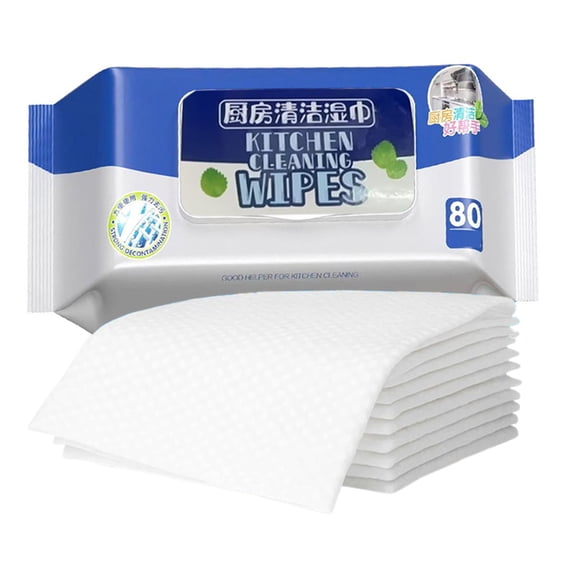 Fmxomd Cleaning Wipes for Microwaves and Cooktops, Easily Stain Removes, Great for Home and Kitchen Use - 80 Count,Professional Grade Heavy-Duty Cleaning,Convenient Stove Cleaner