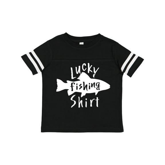 Inktastic Lucky Fishing Shirt Fish Boys or Girls Toddler T-Shirt