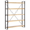 thumbnail image 1 of vidaXL 5-Tier Bookcase 140x30x180 cm Solid Mango Wood, 1 of 4