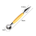 thumbnail image 2 of Double Head Fruit Watermelon Ice Cream Scoop Ball Scoop, 2 of 5