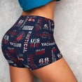 thumbnail image 2 of KLL Nautical Style Sailboat Pattern Workout Shorts for Women Scrunch Short Gym Yoga Running Sport Active Exercise Fitness Shorts, 2 of 5