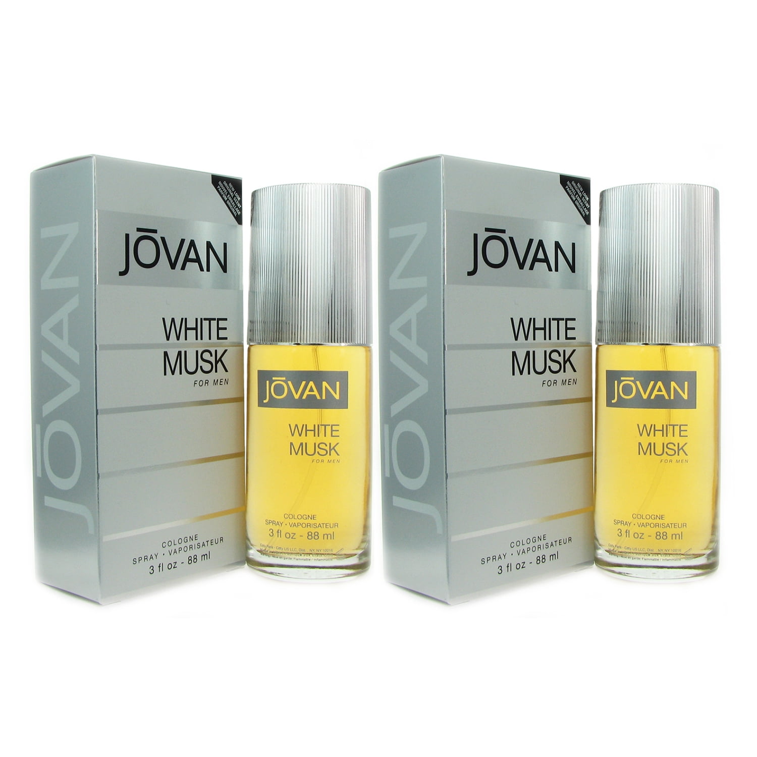 Jovan White Musk For Men By Coty Cologne Spray 3 oz ea TWO Walmart