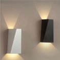 thumbnail image 5 of Toystoory Minimalismo Geometría de doble cabeza 10W LED Luz de pared Lámpara de noche Interior Blanco cálido SMD 5730 AC 85-265V Iluminación navideña Blanco, 5 of 5