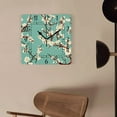 thumbnail image 4 of 14 Inch Wall Clock Battery Operated Square Clock Decorative for Office, Kitchen, Outdoor, Living Room，Cherry Blossom Flower Flroal Beautiful, 4 of 4
