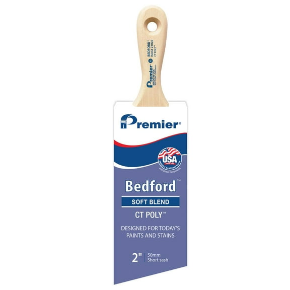 2 in. Bedford CT Poly Short Angle Sash Household Paintbrush, Polyester