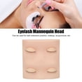 thumbnail image 3 of Eyelashes Extension Mannequin Head, Eyelash Extension Practice Mannequin Head Novice Makeup Doll Head with 2 Pairs Replacement Eyelids for Eyelash Training Practice Makeup, 3 of 7