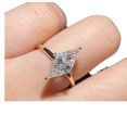thumbnail image 6 of Simple Triangular Rhombus Imitation Moissanite Diamond Ring Copper Electroplated For Women Jewelry Gift Elegant Jewelry, 6 of 6