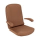 thumbnail image 2 of Funda elástica para silla giratoria de poliéster lavable a máquina con fundas para reposabrazos suaves café, 2 of 8