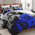 thumbnail image 3 of Yibo Red Rose Flower Valentine Love Duvet Cover - Premium Polyester Duvet Cover with Zipper Closure, 3 Piece Set, Includes 1 Duvet Cover and 2 Pillow Cases, No Comforter, 3 of 6