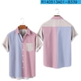 thumbnail image 5 of UVEASISHA Men Button Down Shirt,Mens Bowling Shirts Summer Short Sleeve Colorblock Shirts Casual Loose Aloha Shirt 2024 Beach Vacations Tropical Shirts Prime Deals Clearance, 5 of 8