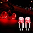 thumbnail image 4 of Car Bike Tire Lights,2-Pack Red Light Short Version Wheel Lights,Universal Valve Stem Lights for Automobile Electric Scooter Motorcycle,Bike Wheel Lights and Bike Spoke Lights for Safety Warning, 4 of 7