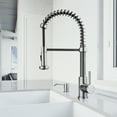 thumbnail image 5 of VIGO Edison Single Handle Pull-Down Sprayer Kitchen Faucet Set with Soap Dispenser in Stainless Steel, 5 of 13