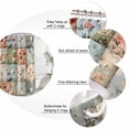 thumbnail image 6 of Spring Floral Waterproof Fabric Shower Curtain,Elegant Checkered Summer Botanical Farmhouse Waterproof Fabric Shower Curtain for Bathroom Curtains Bathtubs Shower Curtains with 12 Hooks Stall 48x72in, 6 of 8