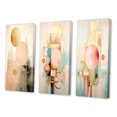 thumbnail image 3 of Designart "Vintage Pink Gold Circle Pastel Grace II" Modern Geometric Wall Art Set Of 3 - Gold Abstract Gallery Wall Set For Home Decor, 3 of 7
