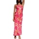 thumbnail image 1 of Vestido largo Realtix con estampado de satén de verano sin espalda para mujer, 1 of 6