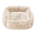 thumbnail image 1 of Cama calmante para perros y gatos, cojín de felpa suave y esponjoso para cachorros pequeños, medianos y grandes, para invierno, 1 of 4
