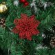 thumbnail image 3 of Simulación de flores navideñas con purpurina en polvo, árbol de Navidad hueco, decoración colgante, corona navideña 2024, fiesta de año nuevo, decoración del hogar, 3 of 5