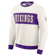 thumbnail image 2 of Men's Darius Rucker Collection by Fanatics  Cream Minnesota Vikings Colorblock Pullover Sweatshirt, 2 of 6