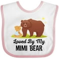 thumbnail image 3 of Inktastic Mimi Bear Loves Me Grandbaby Boys or Girls Baby Bib, 3 of 4