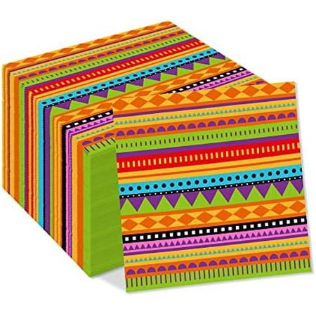 40Pcs Mexican Fiesta Paper Napkins Mexico Cactus Colorful Disposable Lunch Dinner Paper Napkin Set Mexican Fiesta Tableware Birthday Baby Shower Party Supplies