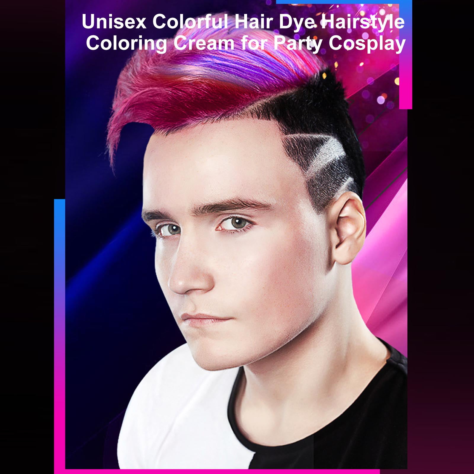 Buy MOFAJANG Hair Color Wax Temporary Hair Dye Unisex Purple Grey Blue