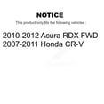 thumbnail image 2 of Transit Auto Front Rear Disc Brake Rotors and Semi-Metallic Pads Kit for Car Honda CR-V Acura RDX K8F-101284, 2 of 11