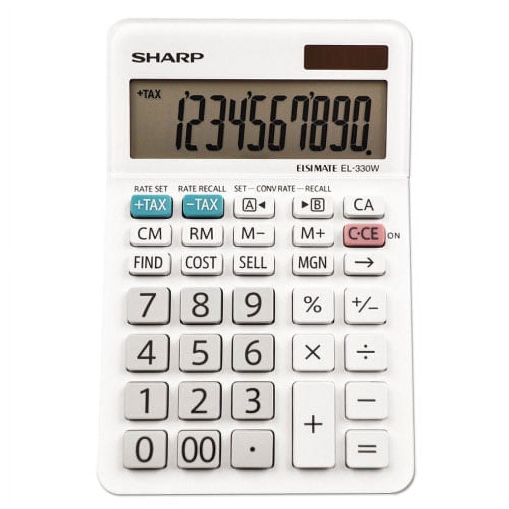 El-330wb Desktop Calculator, 10-Digit Lcd | Bundle of 5 Each