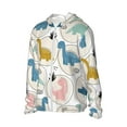 thumbnail image 3 of Goofa Cute Dinosaurs Printed Women's UPF 50+ Sun Protection Hoodie Jacket Lightweight Long Sleeve Sun Shirt for Women with Pocket Hiking Outdoor-XX-Large, 3 of 9