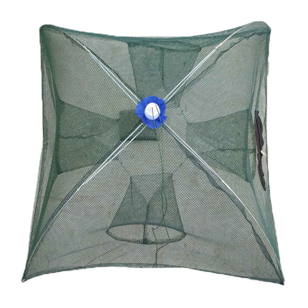 Practical Fishing Foldable Mesh Baits Trap Umbrella Cast Dips Nets CrabsShrimFT 