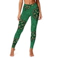 thumbnail image 5 of Hvot&aat Women's St. Patrick's Day Leggings Shamrock Stretchy Tights Yoga Pants Sports Fitness Peach Hip Stretch Pants, 5 of 7