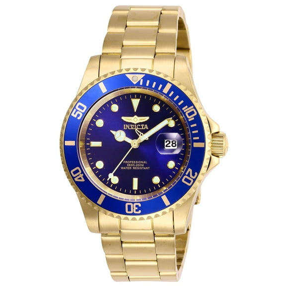 Invicta Pro Diver Gold-tone Blue Dial 40 mm Men's Watch 26974