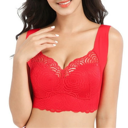 

QWANG PrettyHealth Lymphvity Detoxification And Shaping & Powerful Lifting Bra Lace Wireless Bra For Women